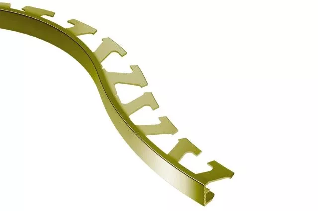 Schiene Radius Metal Tile Edging Trim - Solid Brass