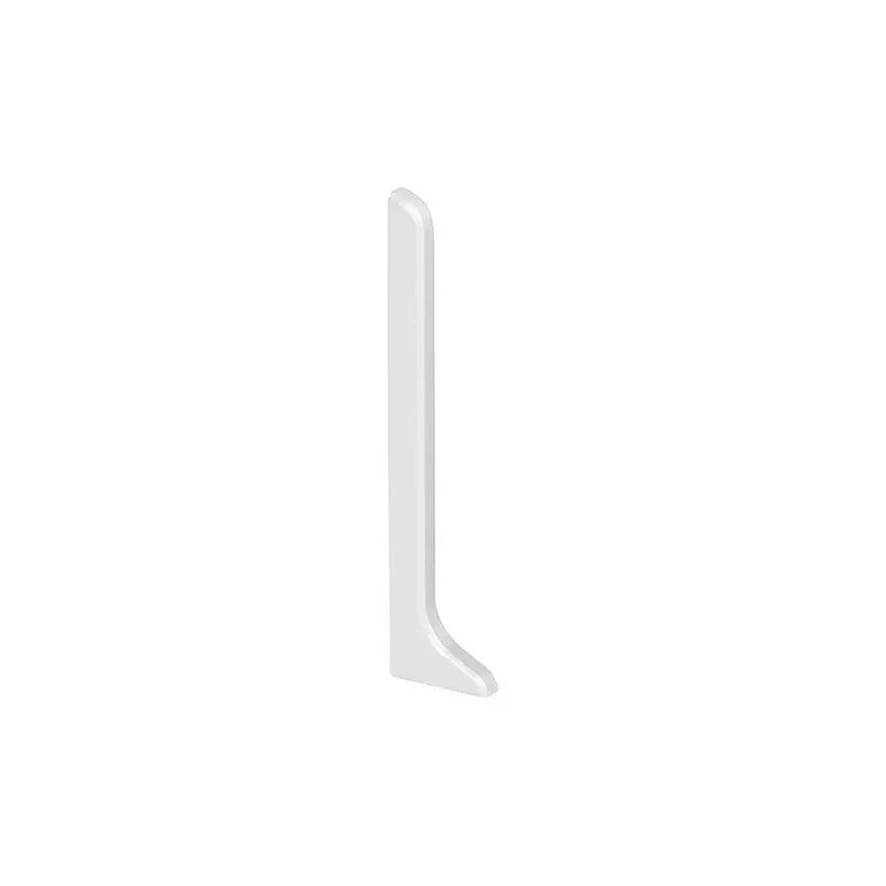 Schluter Designbase-Sl End Cap Right 3-1/8in. Aluminum Matte White