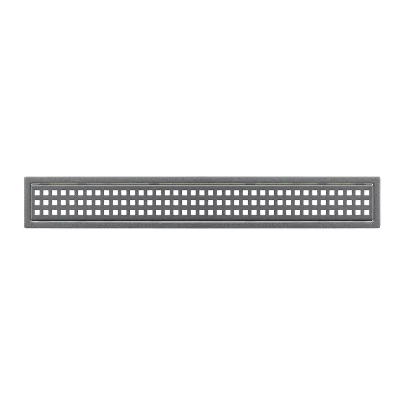 Schluter Kerdi-Line 3/4in. Frame 56in. Square Grate Pewter