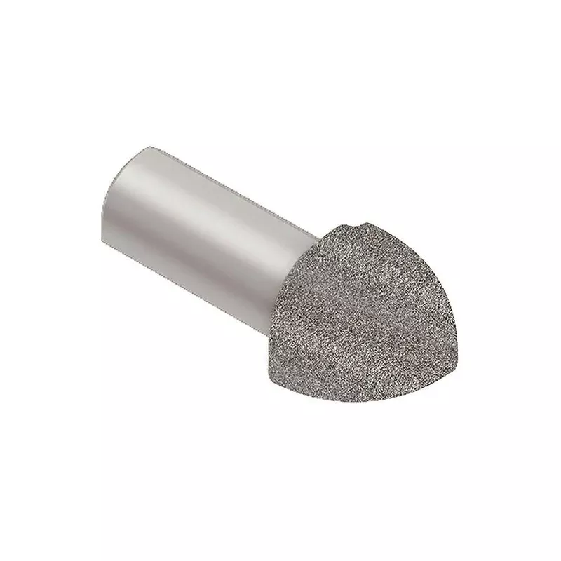 Schluter Rondec Out Corner 1/2in. Aluminum Stone Grey