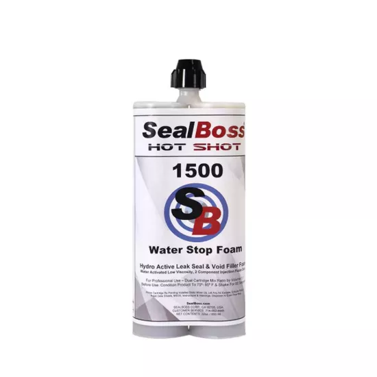 Sealboss 1500 Ultra Low Viscosity Resin Part B 22 oz Dual Cartridge
