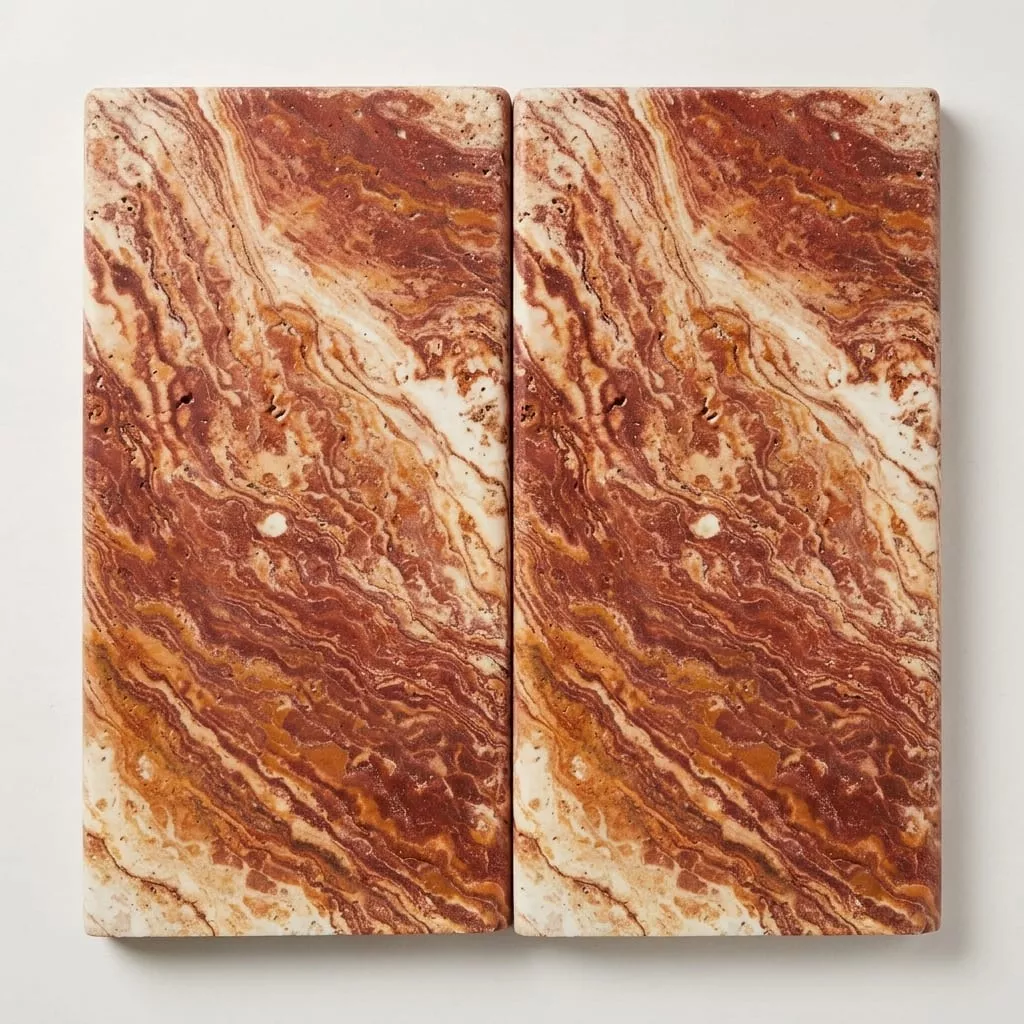 Sedona Fantastico Travertine Coping 12x24 Tumbled Bullnose 1.25 inch