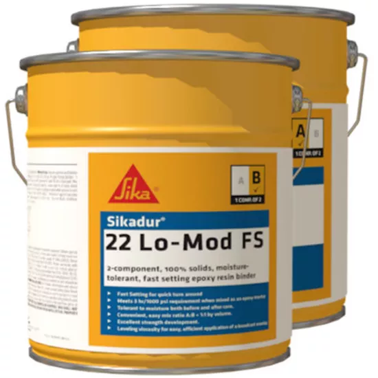 Sikadur 22, Lo Mod FS (Fast Set) - Low modulus fast setting overlay epoxy