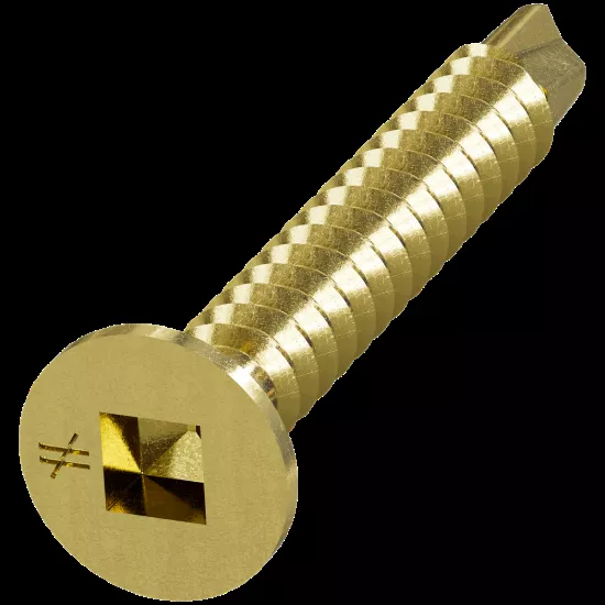 Simpson #8 x 1-1/4" Yellow-Zinc Dichromate Flat-Head Collated Screw (2,500-Qty)