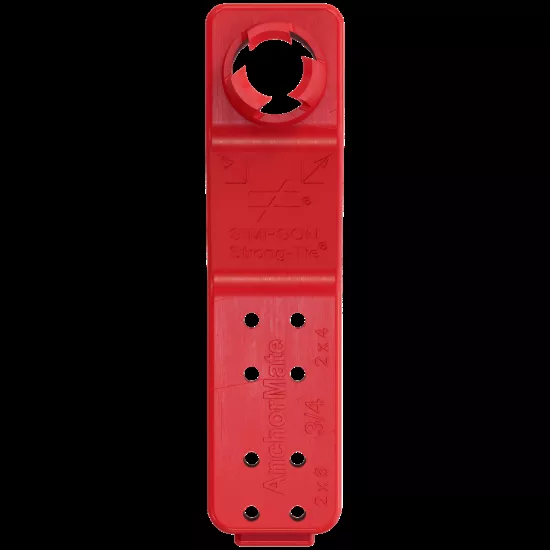 Simpson AM 3/4 AnchorMate 3/4-" Diameter Anchor Bolt Holder - Red - 100/box