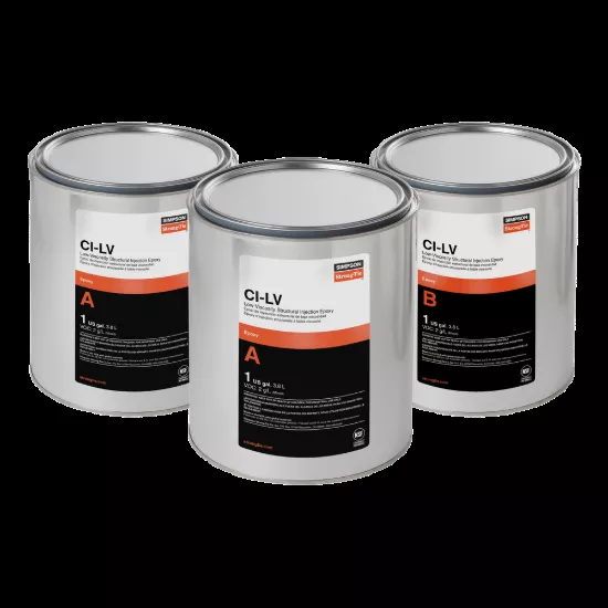 Simpson CI-LV Low-Viscosity Structural Injection Epoxy (3-gal. Kit)