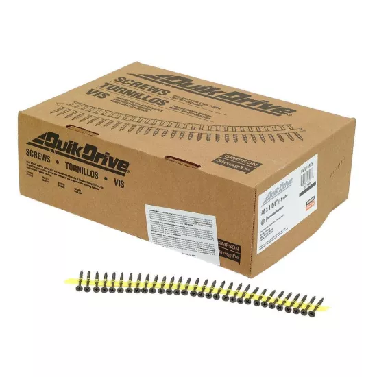 Simpson DWC - #6 x 1-5/8" Quik Drive Collated Drywall Screws