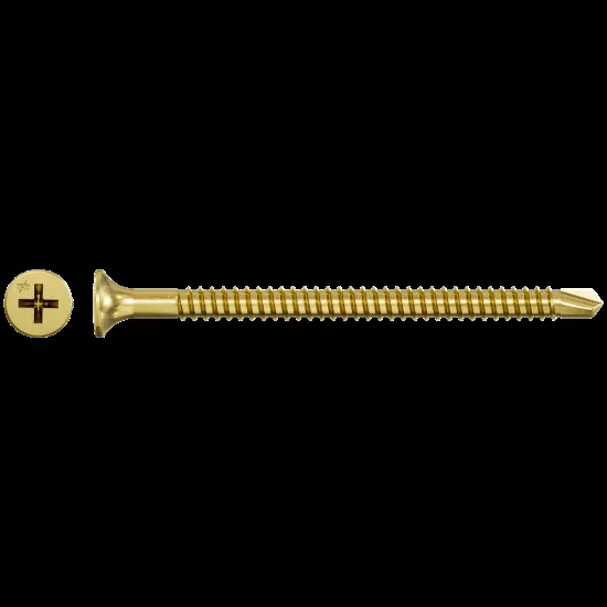 Simpson DWFSD Drywall-to-CFS Screw (Collated) - #8 x 2-3/8" #2 Phillips, Yellow Zinc - 1500/box