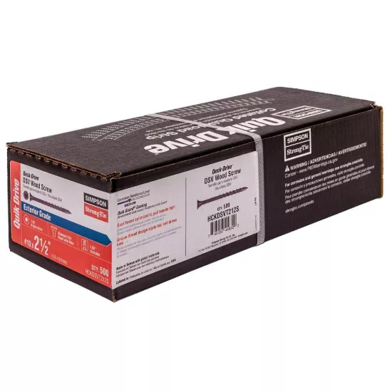 Simpson HCKDSVT - #10 x 2-1/2" Tan Deck-Drive DSV Wood Screw - 500/box