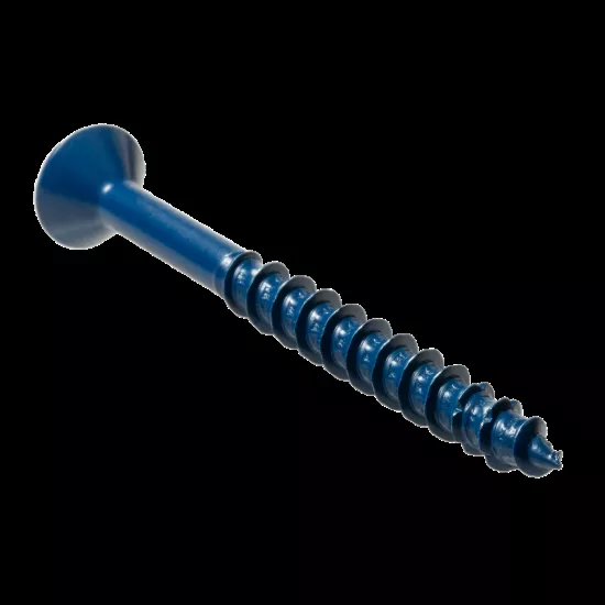 Simpson Titen Turbo - 1/4" x 2-3/4" Torx Flat-Head Concrete Screw, Blue - 100/box