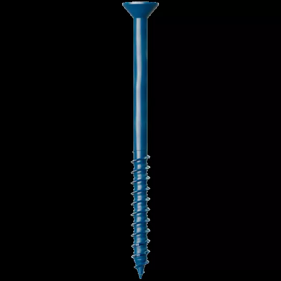 Simpson Titen Turbo - 1/4" x 3-3/4" Torx Flat-Head Concrete Screw, Blue - 100/box