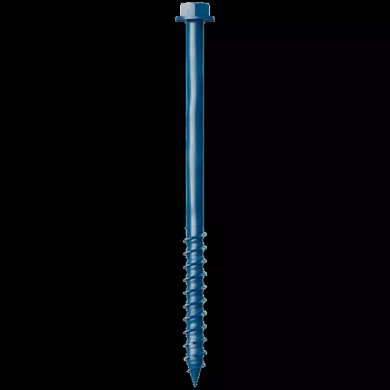 Simpson Titen Turbo - 1/4" x 4" Hex-Head Concrete Screw, Blue - 100/box
