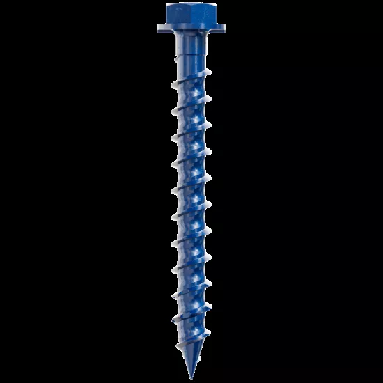 Simpson Titen Turbo - 3/16" x 1-3/4" Hex-Head Concrete Screw, Blue - 100/box