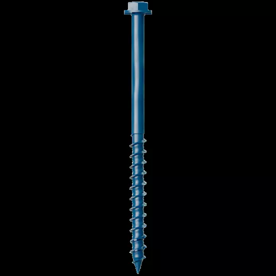 Simpson Titen Turbo - 3/16" x 3-3/4" Hex-Head Concrete Screw, Blue - 100/box