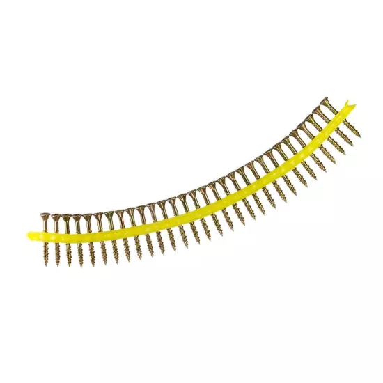Simpson WSV - #9 x 1-3/4" Yellow-Zinc Strong-Drive Collated Subfloor Screw - 2000/box