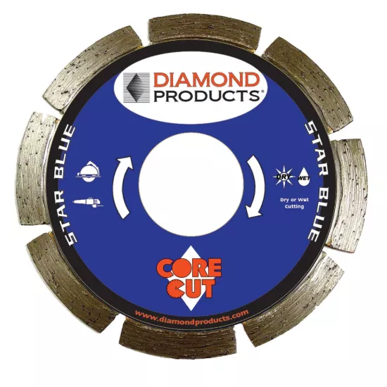 Star Blue Segmented Diamond Blade - 4" x .070 x 7/8"