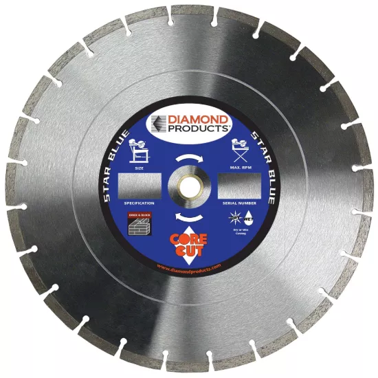Star Blue Segmented Masonry Diamond Blade x .110" x 1 - 12" X .110 x 1"