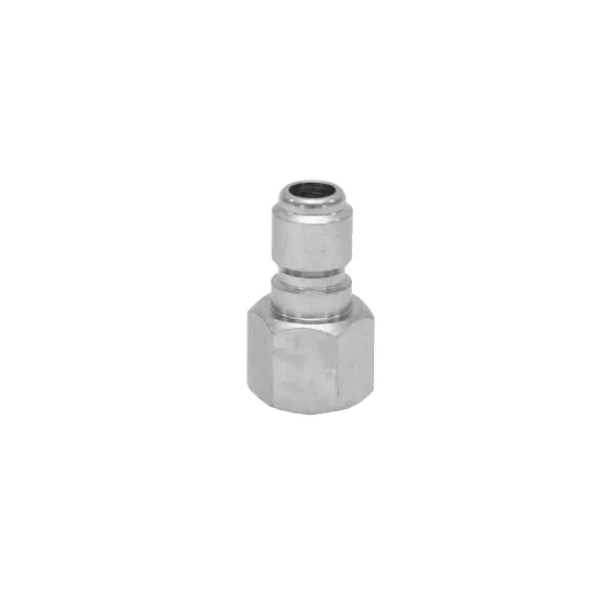 Steel Female Straight-Thru Plug - 3/8"