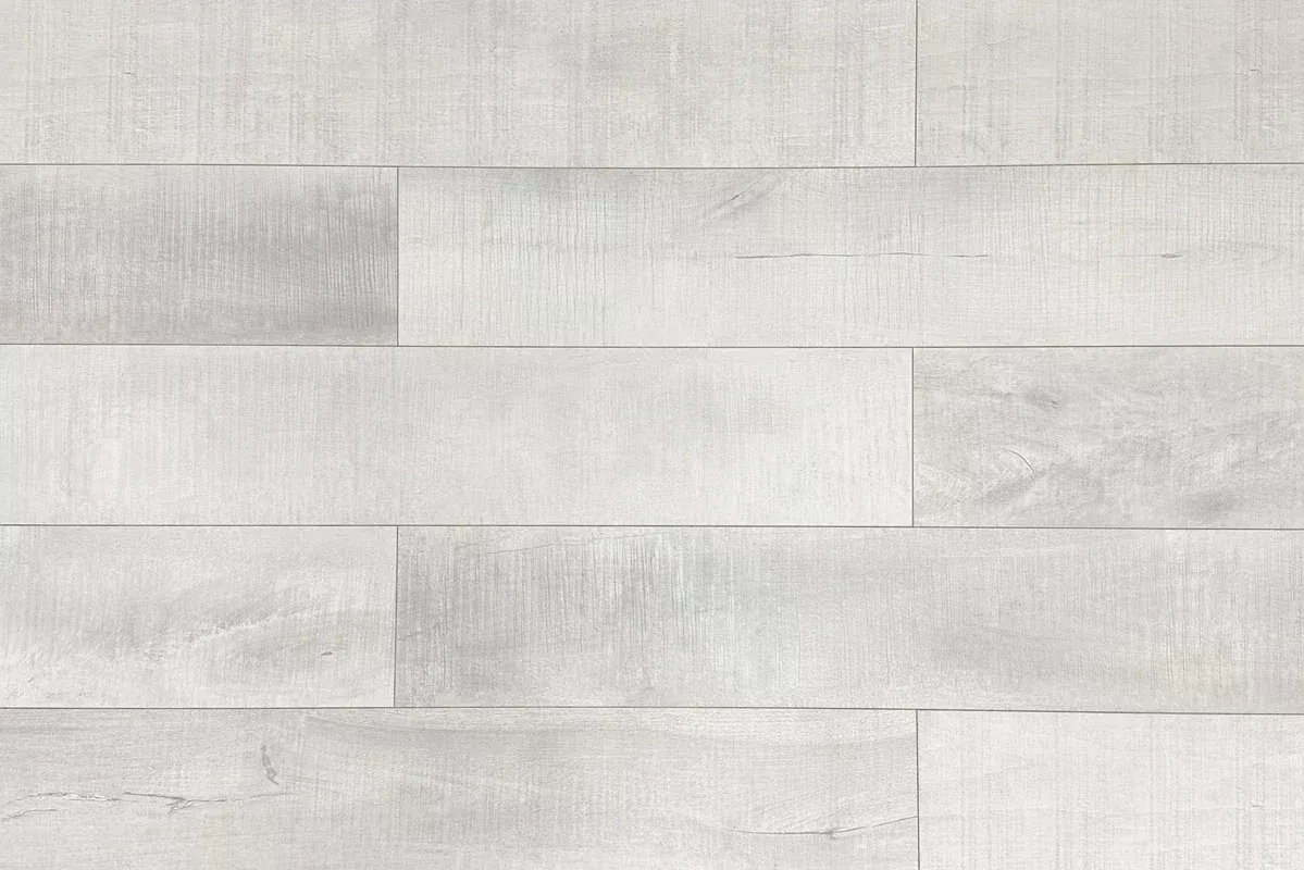 Summa Pristine White 7-3/4x48 Embossed Bevel Matte AC5 Waterproof Laminate Flooring