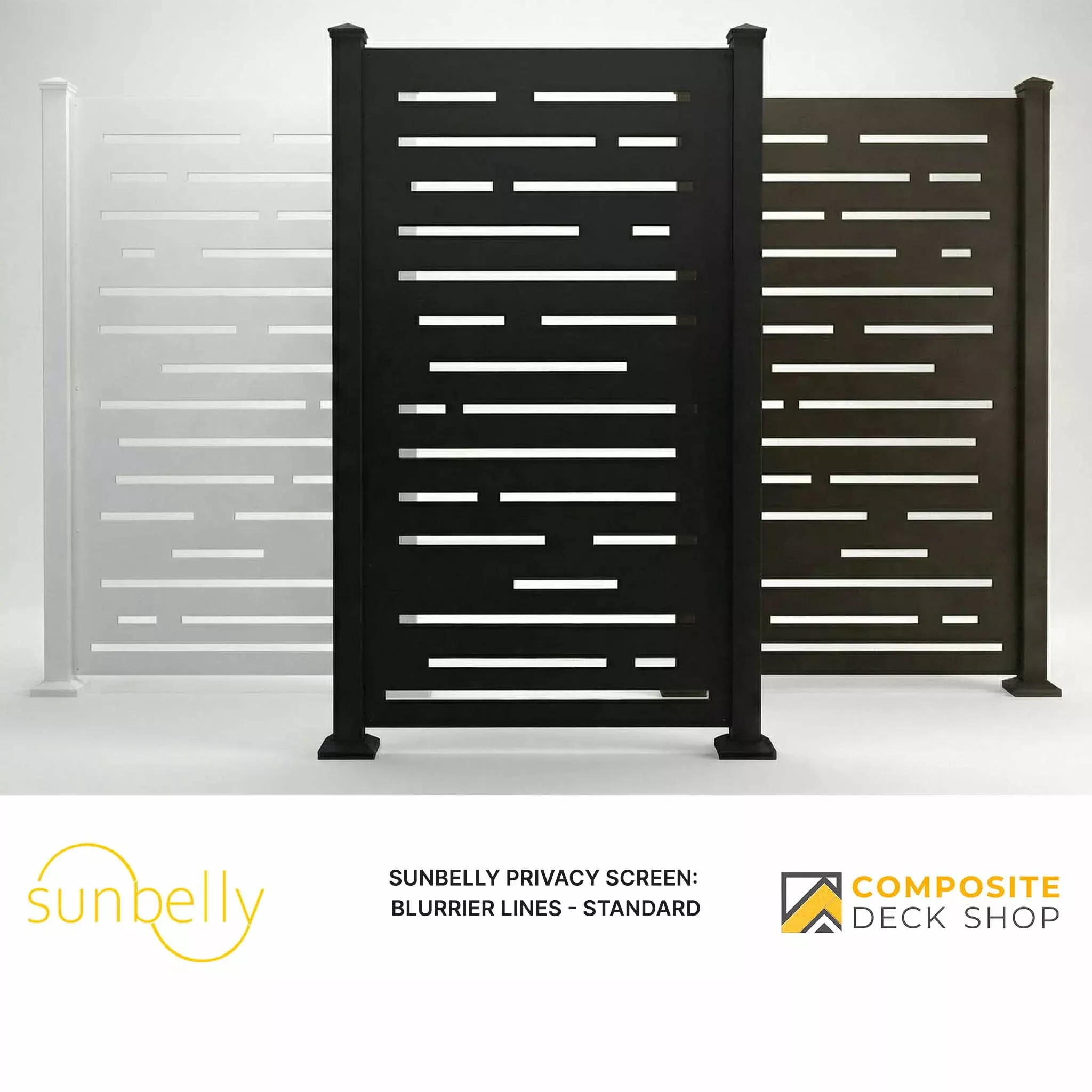 Sunbelly Privacy Screen - Blurrier Lines - Standard