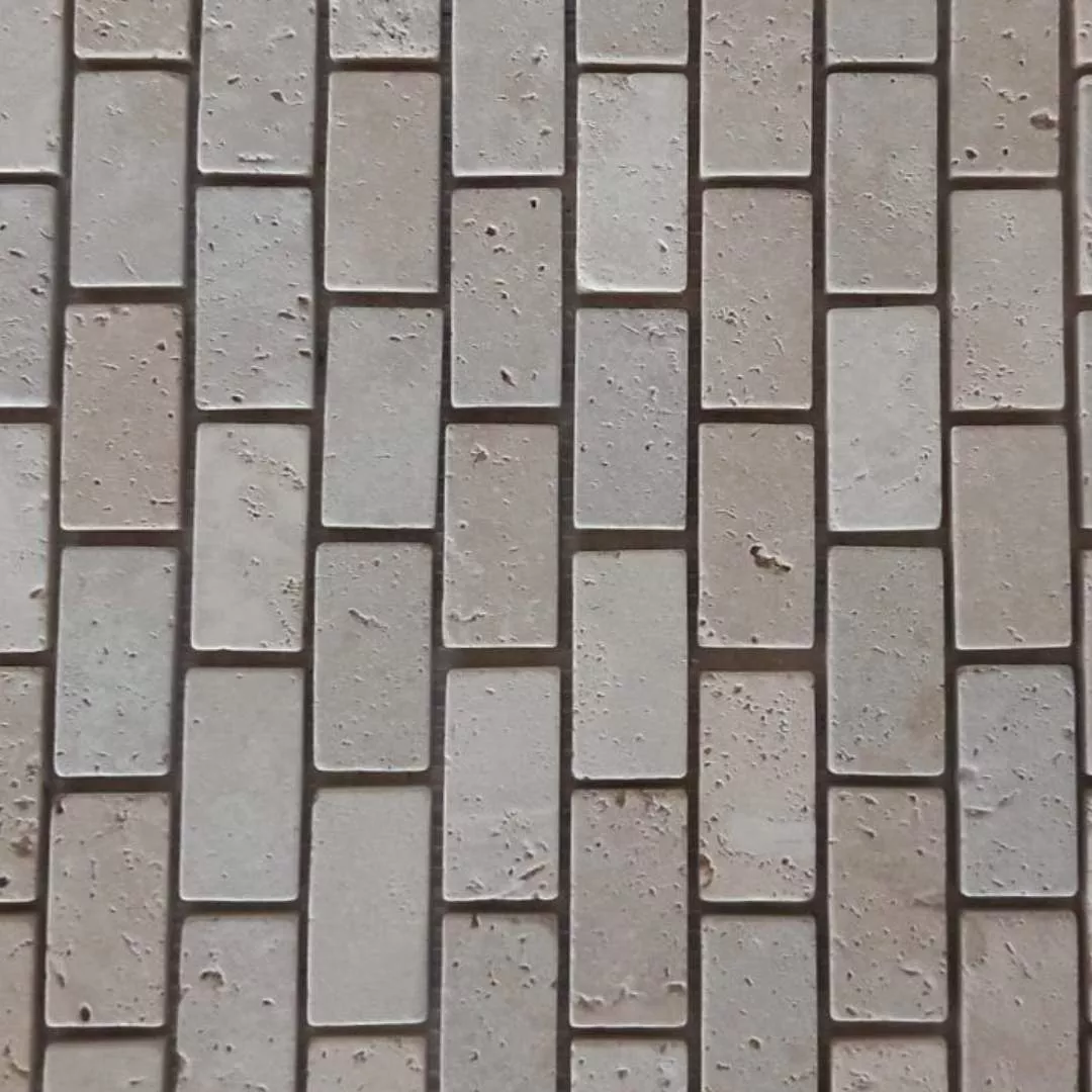 TRAVERTINE BEIGE, BRICK, Mosaic - Mediterranean