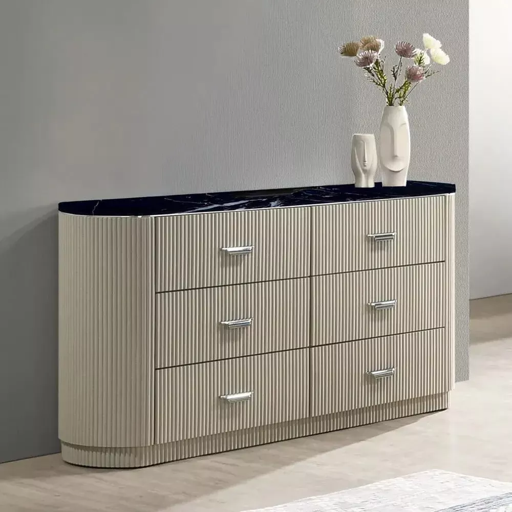 Travonte - Dresser - Gray / Beige