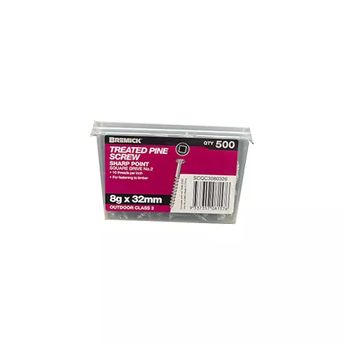 Treated Pine Screw 8g x 32mm Gal Timber Screws Box of 500
