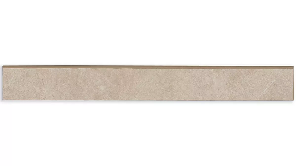 Troy Beige Porcelain Floor & Wall Trim - 3" x 24" Surface Bullnose