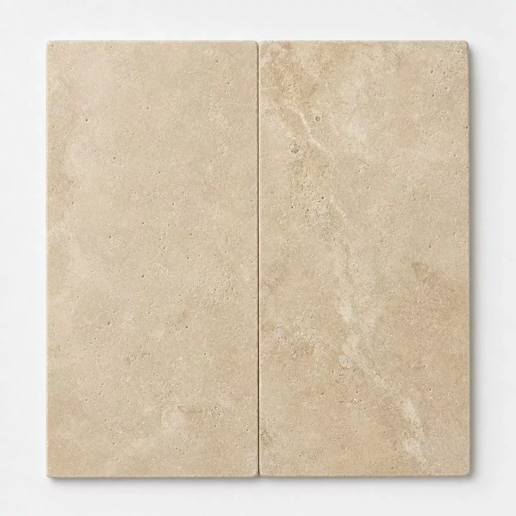 Tuscany Beige 12x24 HUFB Travertine Pool Coping