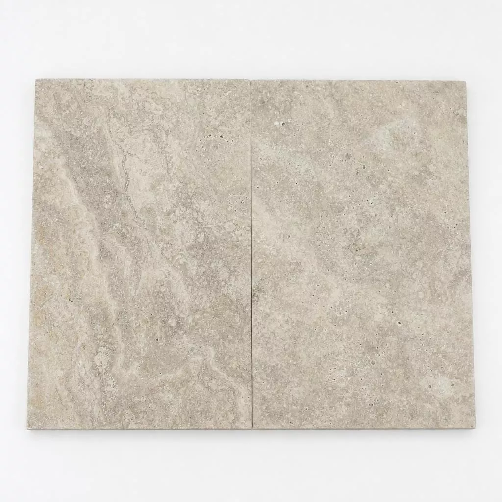 Tuscany Silver 16x24 HUF 5CM Travertine Pool Coping