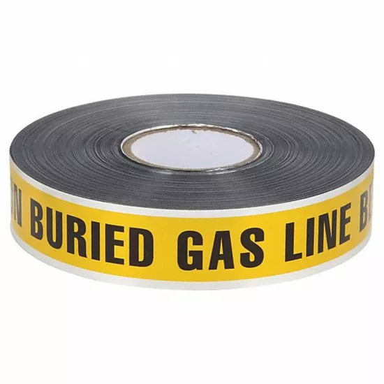 Underground Detectable Tape - Gas Line - Yellow - 2" x 1000'