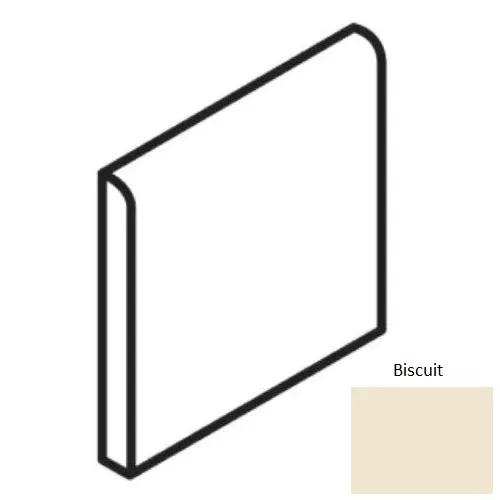 Unglazed Mosaics Biscuit Porcelain Floor & Wall Trim - 1" x 1" Bullnose