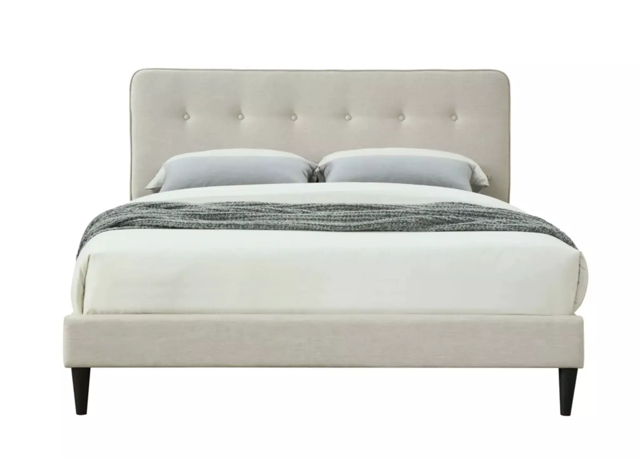 Upholstered Bed Compact With USB