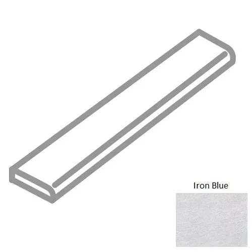 Urban 2.0 Iron Blue Porcelain Floor & Wall Trim - 3" x 24" Bullnose