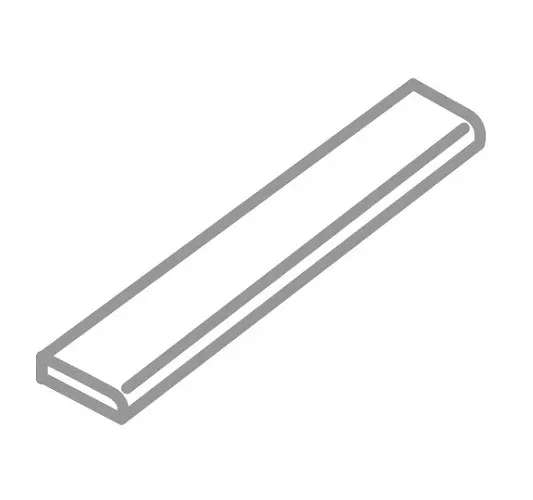 Urban 2.0 Lava Grey Honed 3x24 Porcelain Bullnose