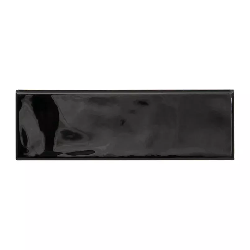 Urbano Ink 4x12 Glossy Bullnose Ceramic Tile Trim