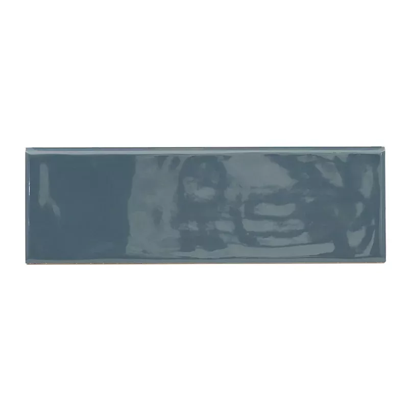 Urbano Navy 4x12 Glossy Bullnose Ceramic Tile Trim