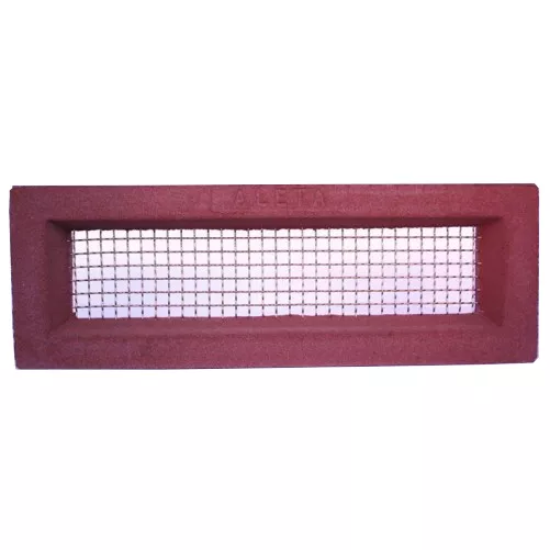 Vent Red 455 x 160 Brass Wire Ventilation Aleta