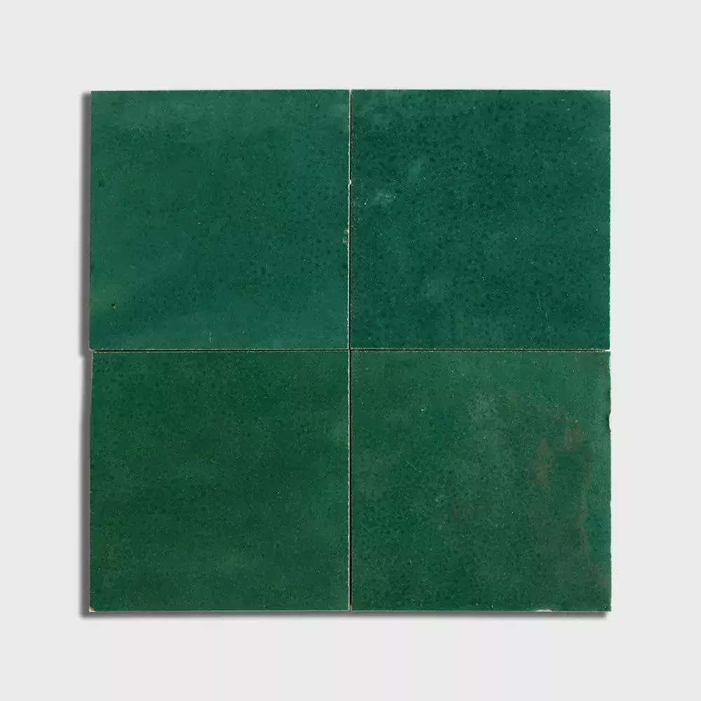 Vert Menthe Glossy Zellige Tiles 4x4