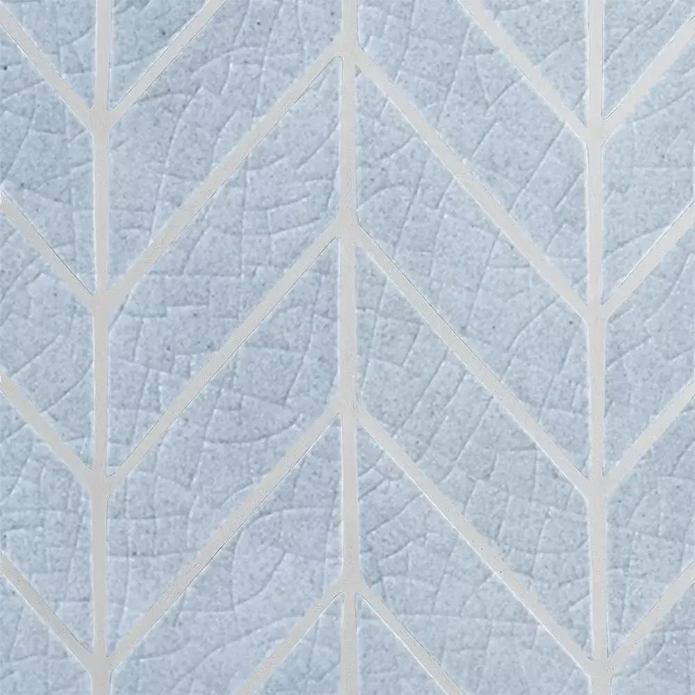 Vinca Crackled Chevron Ceramic Tiles 2x6
