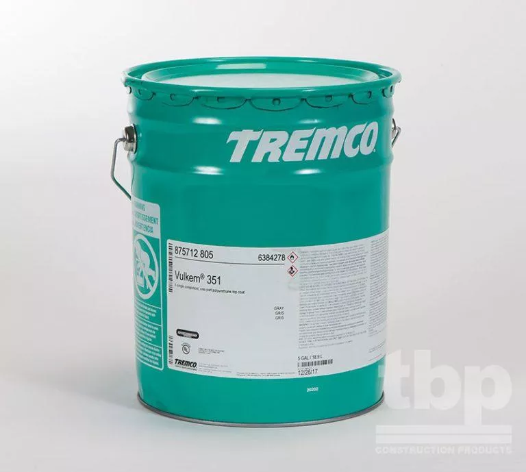 Vulkem 351 Topcoat: Tremco 5 Gallon
