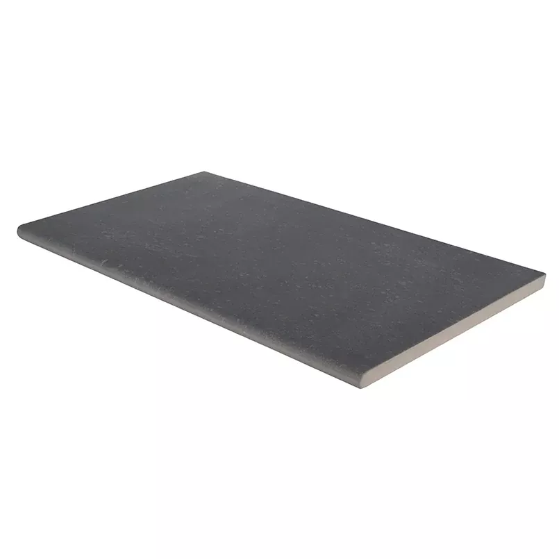 Vulkon Nero 13x24 Matte Stone Look Porcelain Pool Coping