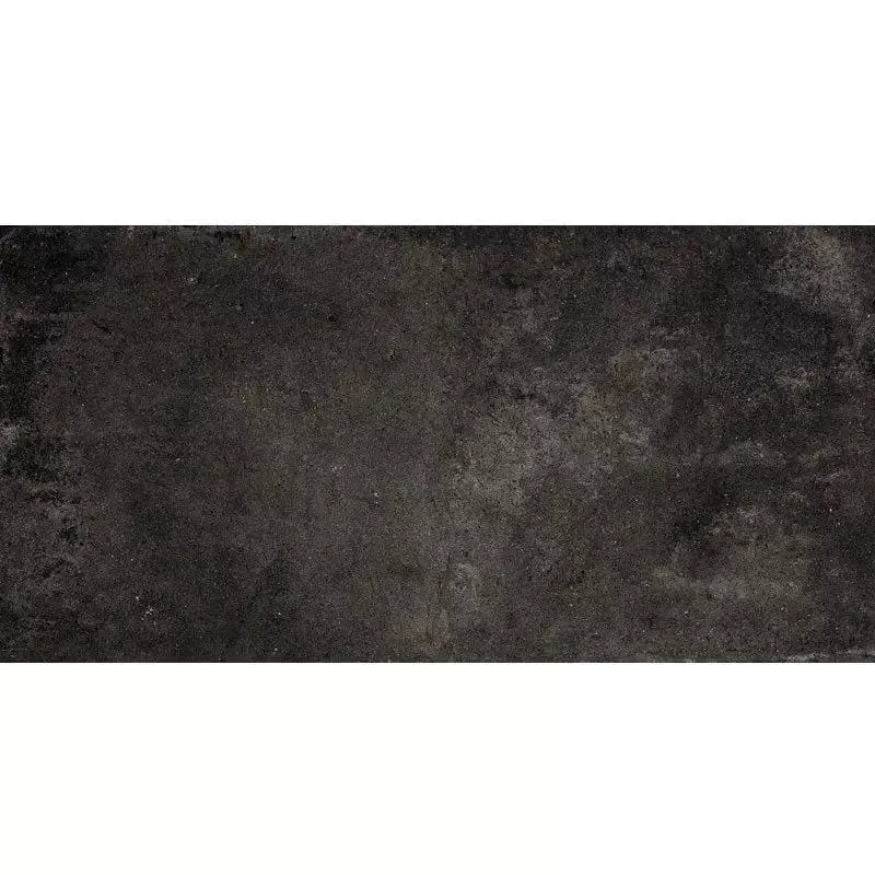 Weathered Black Matte Concrete Look Porcelain Tiles 12x24