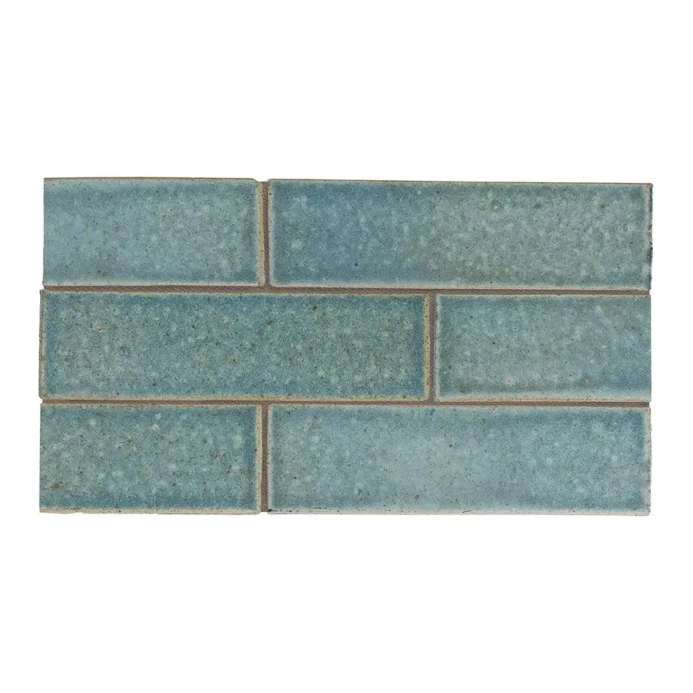 Weathered Jean Fine Textured Glazed Terracotta Tiles 2 1/8x7 1/2