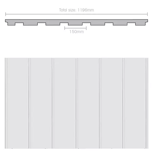 Weathertex 3050 x 1196 x 9.5mm WeatherGroove Smooth 150mm Groove