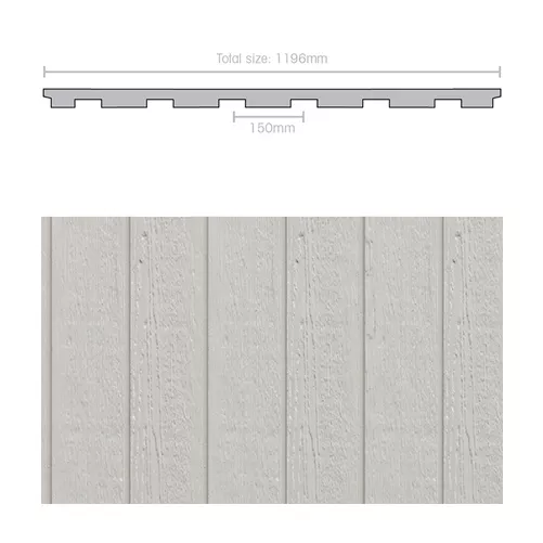 Weathertex 3050 x 1196 x 9.5mm WeatherGroove Woodsman 150mm Groove