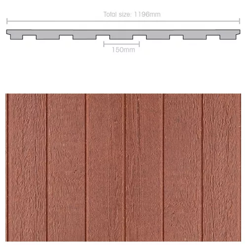 Weathertex 3660 x 1196 x 9.5mm Natural 150mm Groove