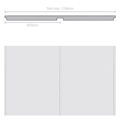 Weathertex 3660 x 1196 x 9.5mm WeatherGroove Smooth 600mm Groove