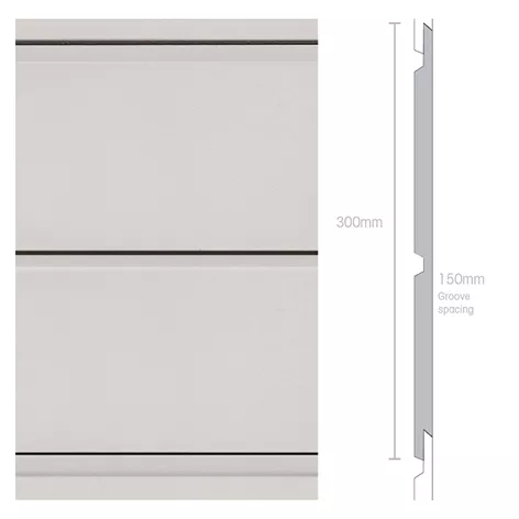 Weathertex Selflok Ecogroove 150mm Smooth 300 x 9.5 x 3660mm