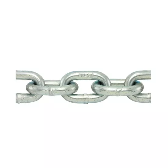 Welded Proof Coil Chain - Grade 30 - Zinc - 1/4 - 141'/Pail